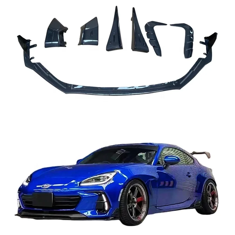 STI Style Full Set Carbon Fiber Body kits Designed For Toyota GR86 Subaru BRZ Of Front Lip Side Skirts Rear Bumper Extension