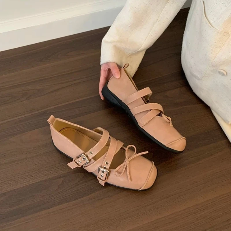 

Новинка осени 202, женские простые удобные легкие элегантные одинарные туфли, универсальные кожаные туфли принцессы с мягкой подошвой