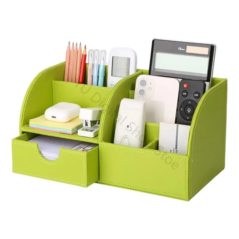96BA Pen and Paper Desk Organizers with Multiple Storage Compartments and a Separate Drawer for Flat or Small Supplies