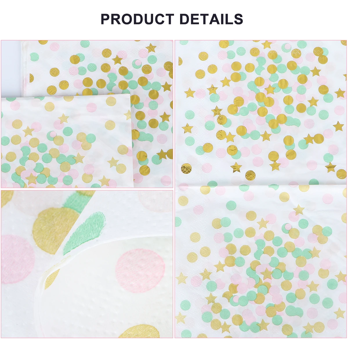 

20 Pcs Disposable Printed Napkins Eco Friendly High Quality Paper Party Supplies Vibrant Patterns Suitable for Wedding Christmas