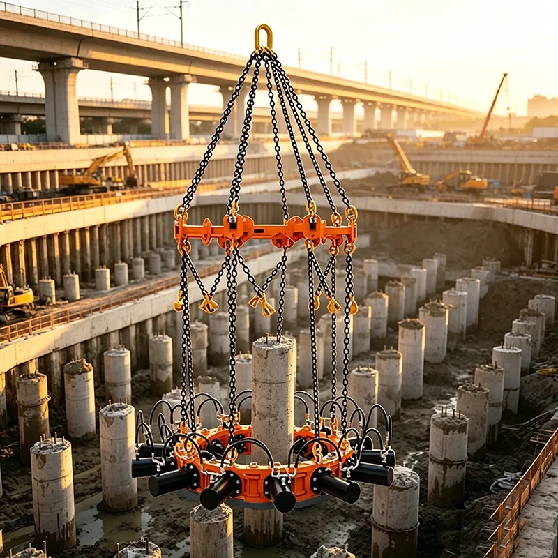 Foundation Construction Hydraulic Pile Breaking Machine for Concrete Pile Cropping