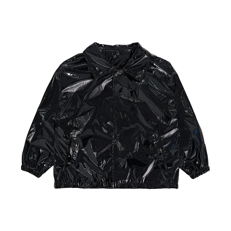

Children's Jazz Performance Costume, Children's Street Dance Costume Set, Hip-hop Girls' Black Mirror Performance Costume