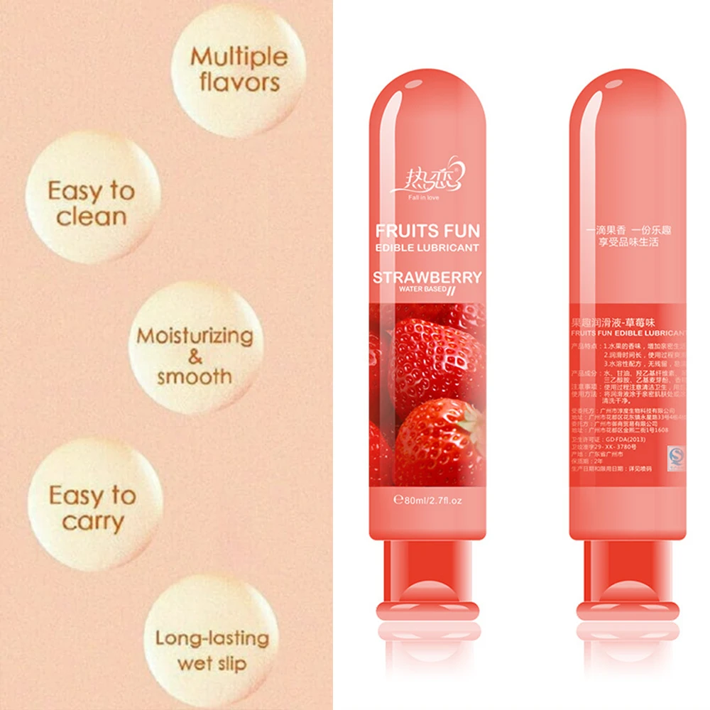 جل تشحيم شخصي بنكهة الفاكهة المائية سهل التنظيف للاستمناء لعبة الجنس للرجال والنساء والأزواج متجر الجنس #5