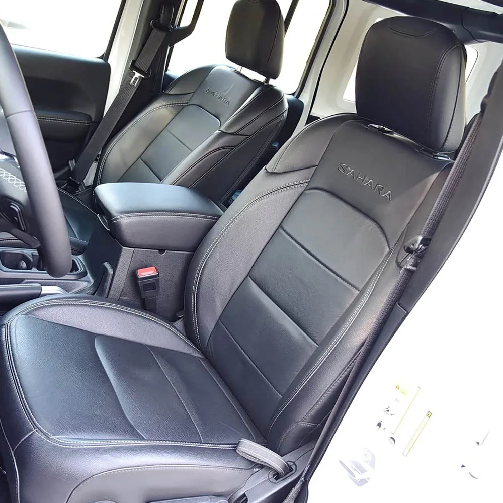 

Nappa Leather For Jeep Wrangler Unlimited JL 4 Doors 2018 2019-2022 Custom Car Seat Covers Set Interior Protector Accessories