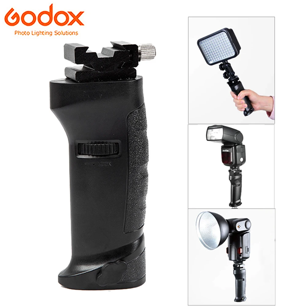 Godox FG-40 Universal Hot Shoe Flash Handle, Handheld Grip para Speedlite, Led Video Light, Flash ao ar livre