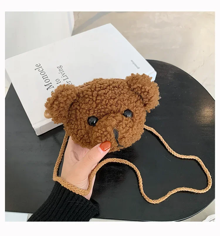 

Lovely Cartoons Kids Baby Bag Smile Bear Zipper Backpack For Children And Women Cosmetic Earphone Mini Shoulder Bags