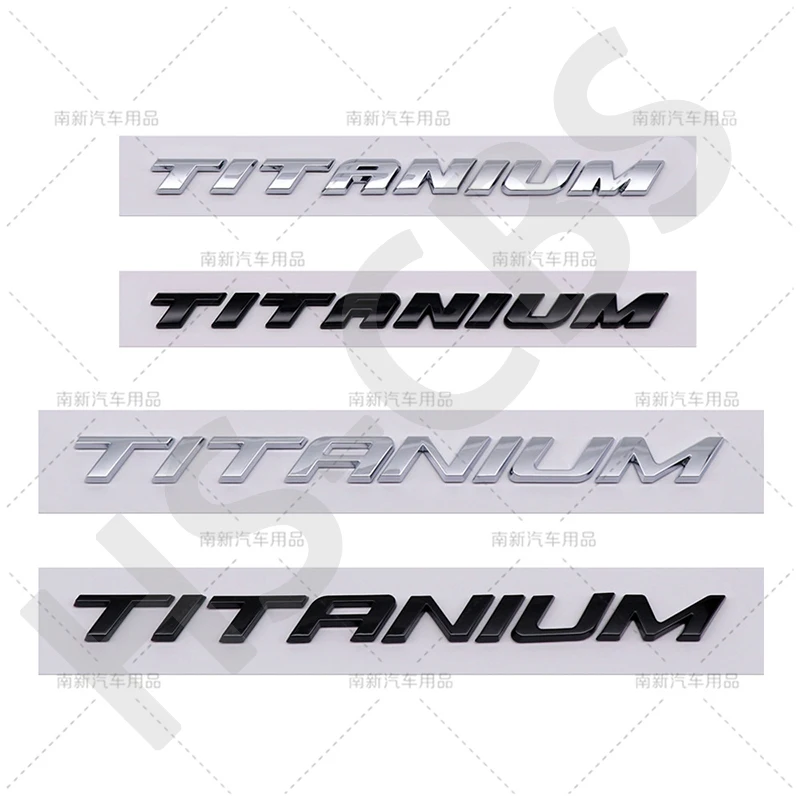 Emblème de logo de coffre arrière en titane 3D ABS, grande et petite taille, pour Ecosport Fiesta Focus Mondeo Edge Escape Kuga Galaxy