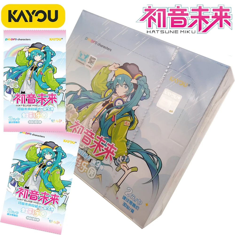 

KAYOU Genuine Hatsune Miku Collection Card Sweet and Lovely Virtual Idol Princess Creative Card for Kids Holiday Surprise Toys