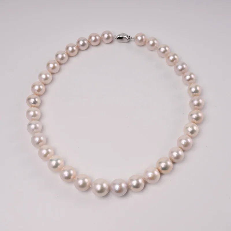 

Big 12-15mm Natural Freshwater Pearl necklace Fine Jewelry Elegant Women's Gift Pure Banquet Wedding luxury X1061