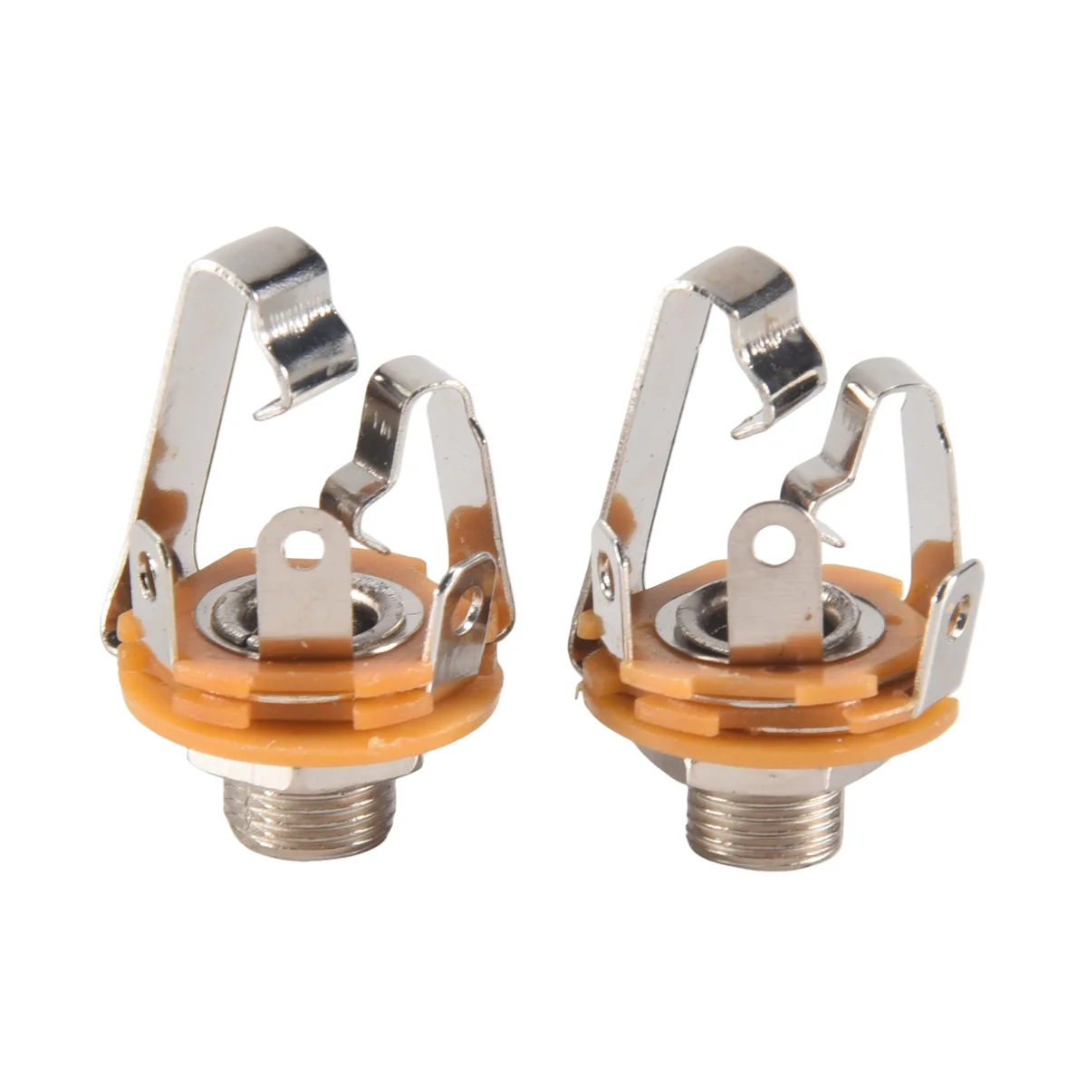 Enchufe de entrada estéreo para guitarra eléctrica, 2 piezas, 1/4 pulgadas, 6,35 Mm, para bajo, pastilla de salida, piezas de guitarra