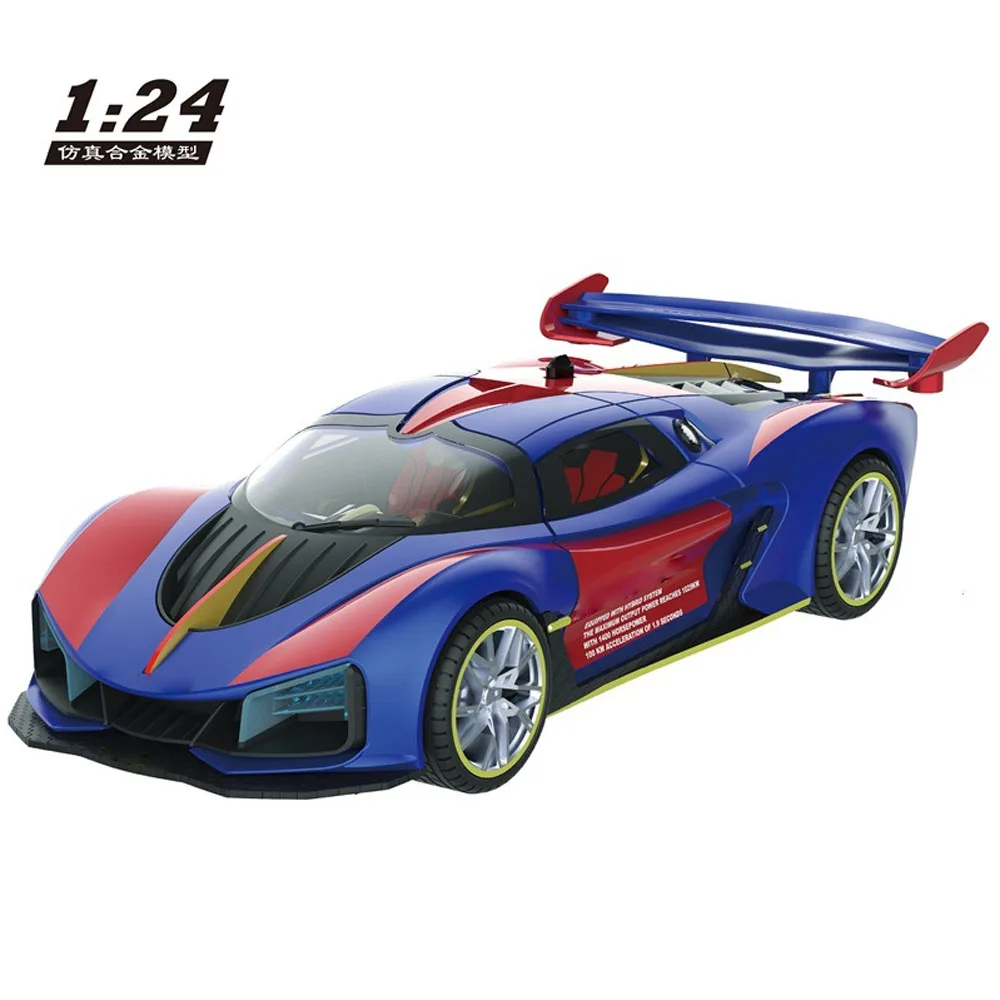 Car model scale 1:24 FOR Hong Qi S9 Simulated supercar model ornaments Atomized exhaust gas Automotive Interior