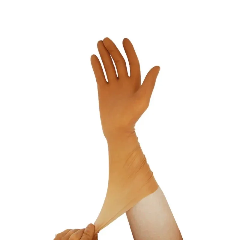 

Medispo Brown (1pair) Powder Free Gloves Thickened and Extended Orthopedic Straigh(2024)t Edge Texture 29cm