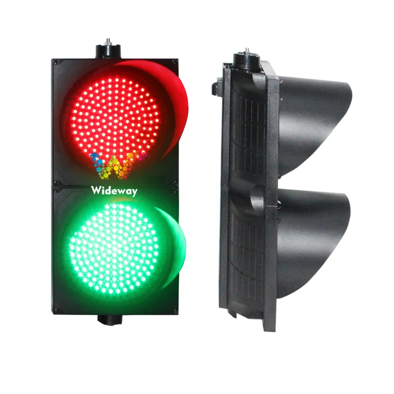 

green & red 300mm 12 Inch led full plate traffic signal light LED traffic indicator light PC shell traffic light