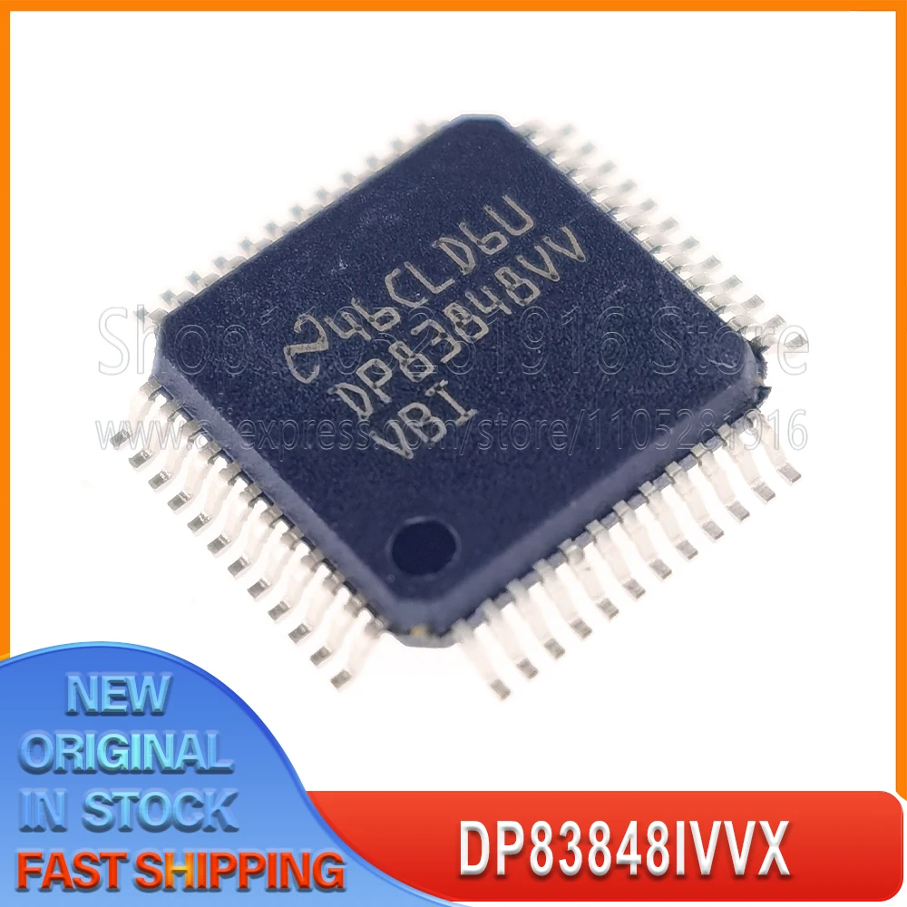 

1~20 шт./DP83848IVVX DP83848VV QFP48 100% новый, в наличии на складе