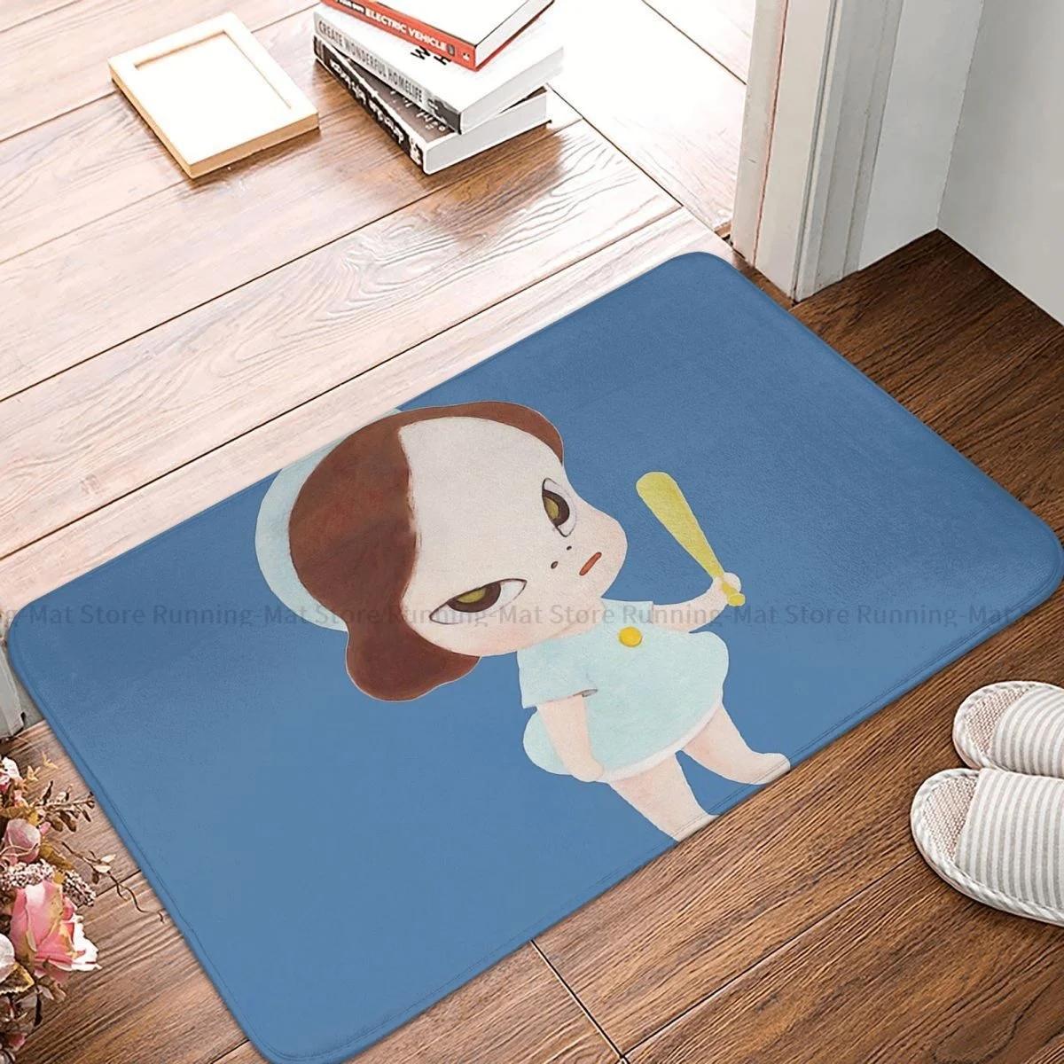 Yoshitomo Nara Kitchen Non-Slip Carpet Gril Bedroom Mat Entrance Door Doormat Home Decor Rug