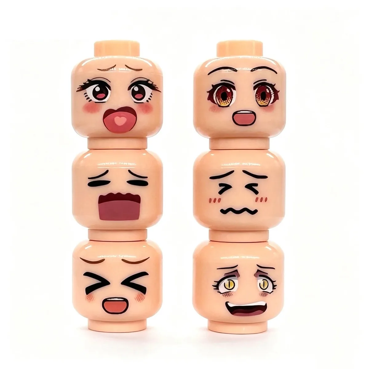 DIY Cute Sexy Expression Building Blocks Accessories Peripheral Model Assembling Desktop Decoration Ornaments Birthday Gift Toys
