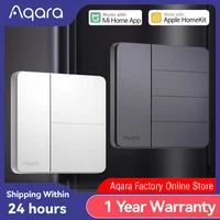 Interruptor de Pared Inteligente Aqara Z1, Mayor Control, Compatible con Zigbee 3.0, con Cable Vivo/Neutro, Universal para Mi Home, HomeKit y APP