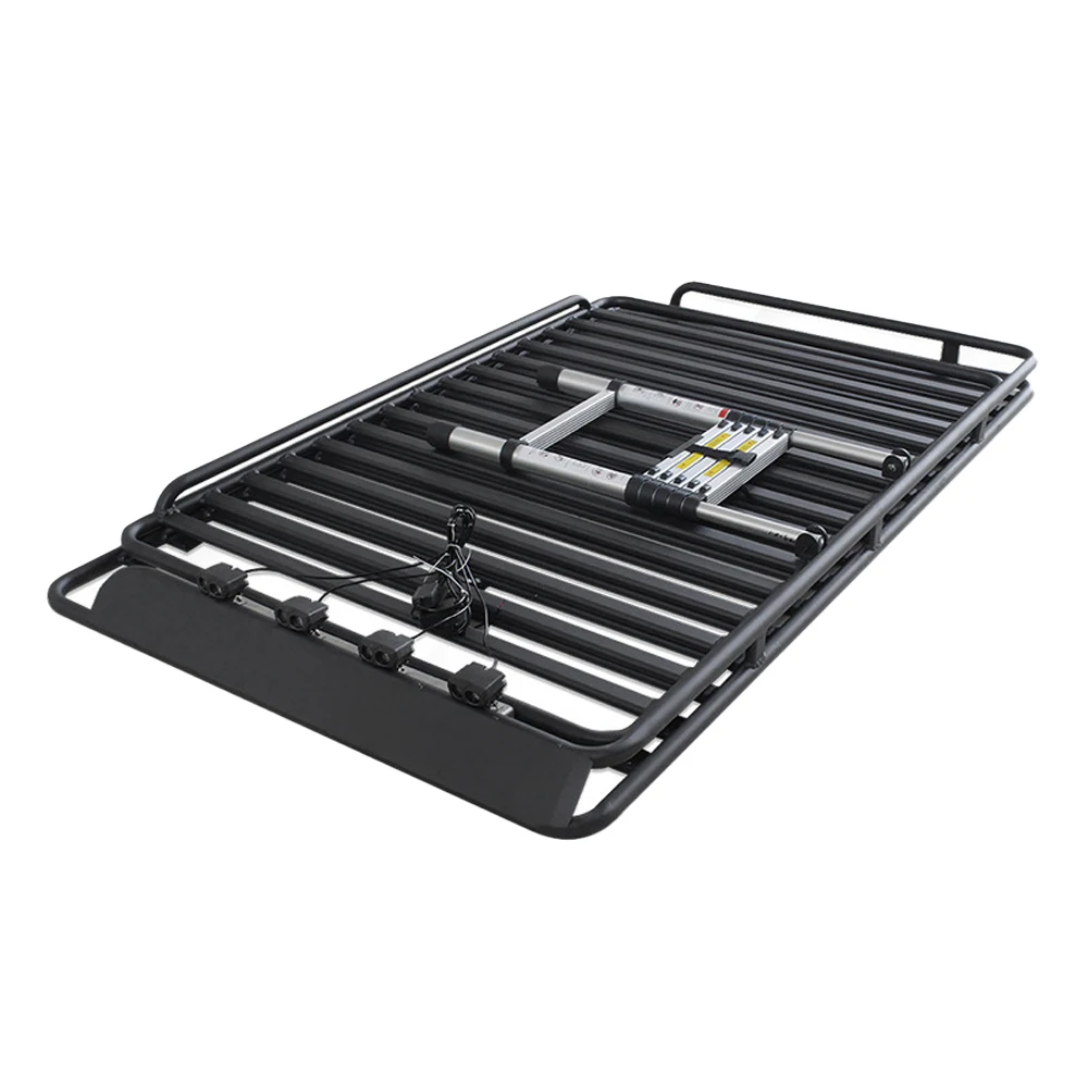 EVERIGNITE customized 4x4 roof racks basket  black aluminum folding direct luggage rack for car 