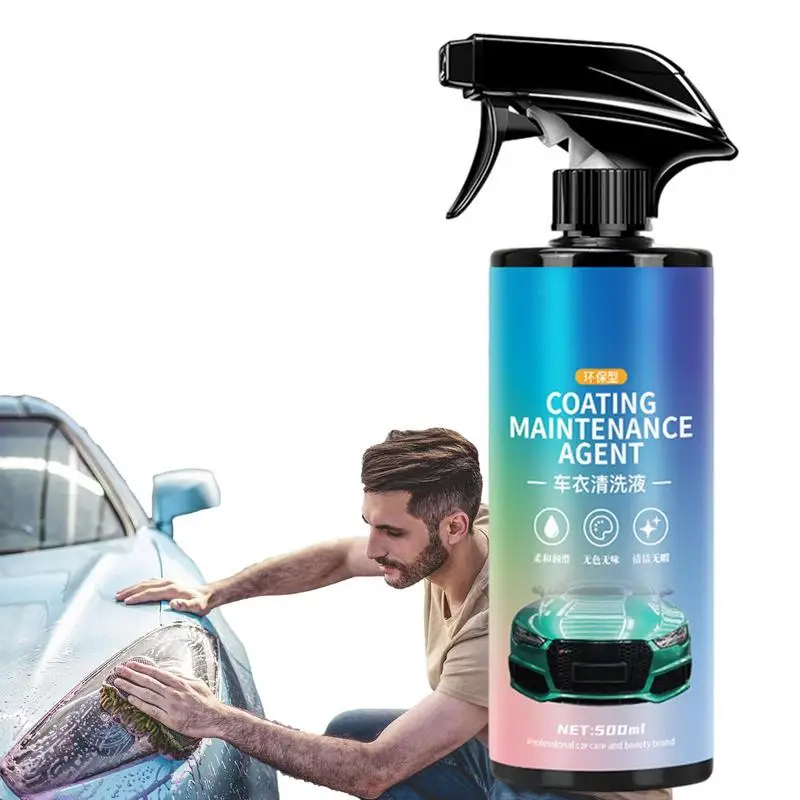 

Car Wash Spray 500ml Quick Waterless Detailer Spray Quick Waterless Detailer Spray Powerful Spot Free Liquid Easily Clean Car