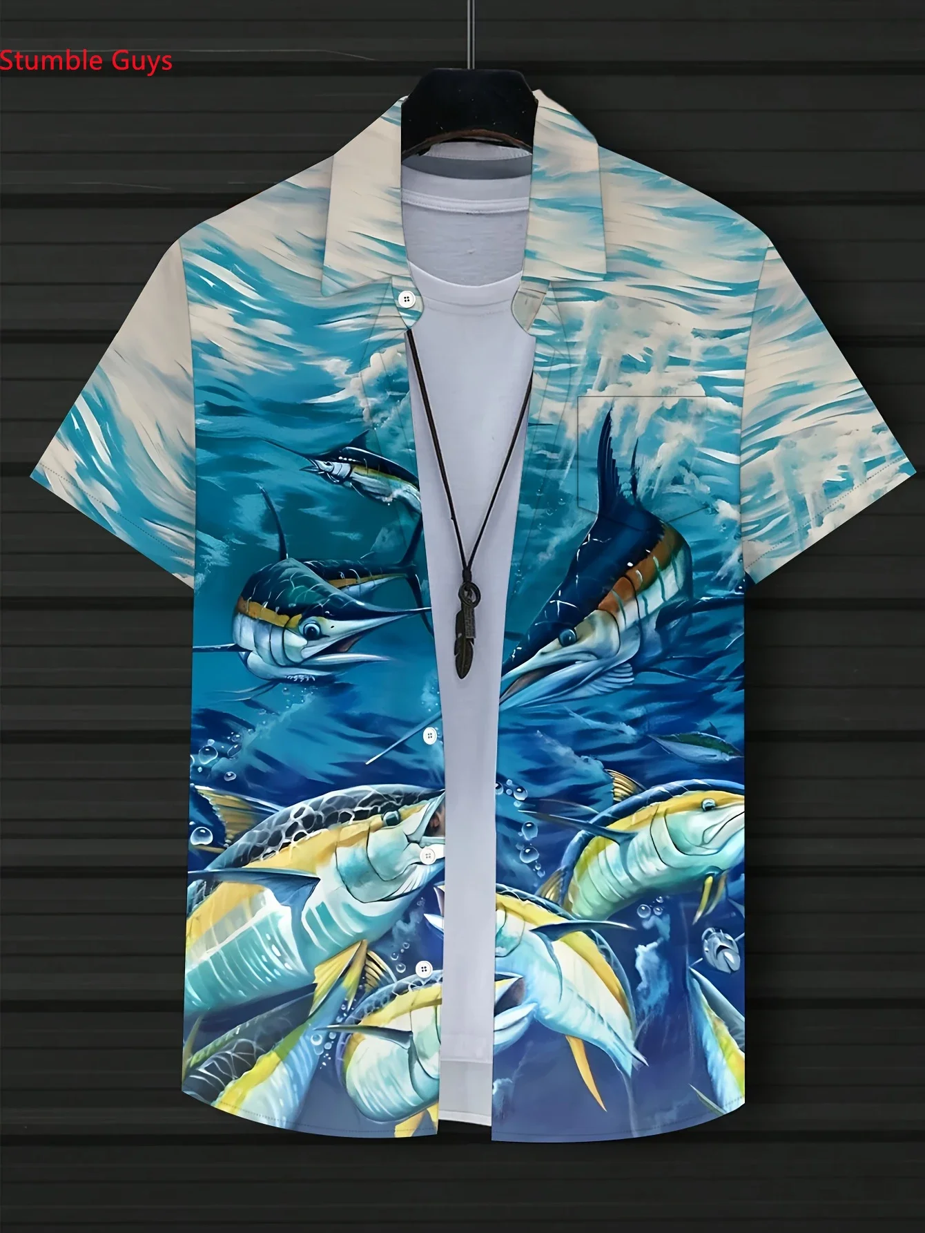 

Summer High Street Fashion Print Men's Hawaiian Shirt Man Short Sleeve Casual Oversized Beach Streetwear Party Tops