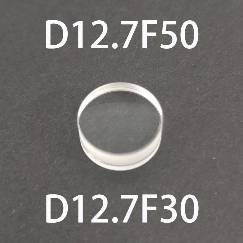 Diameter 12.7mm Focal Length 30mm 50mm Glued Lens K9 Optical Glass Microscope Lenses Telescope Accessories D12.7F30 D12.7F50