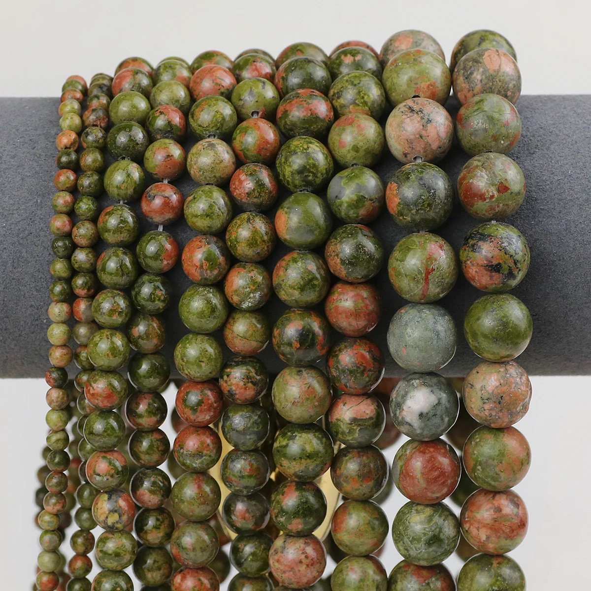Ore Unakite Natural Stone Loose Beads For Jewelry making Love Handmade Bracket Necklace Earring Accessories DIY 4 6 8 10 12MM