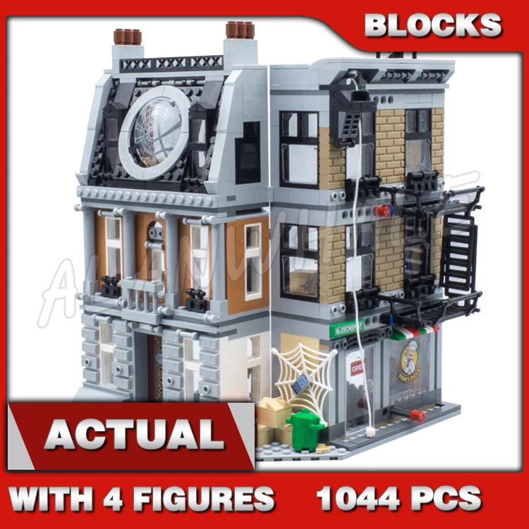 

1044pcs Super Revengers 3-level New York Sanctum Sanctorum Showdown Strange Iron 10840 Building Blocks toy Compatible With Model