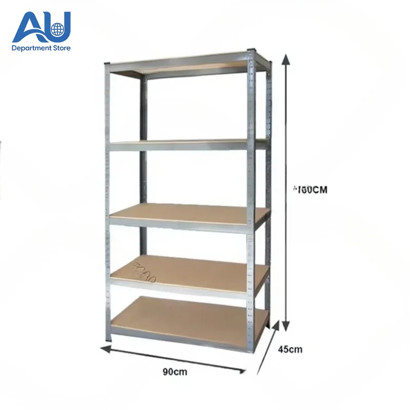 High Quality 5 Tier Shelf 180x90x40cm Rack Industrial Shelving for Warehouse