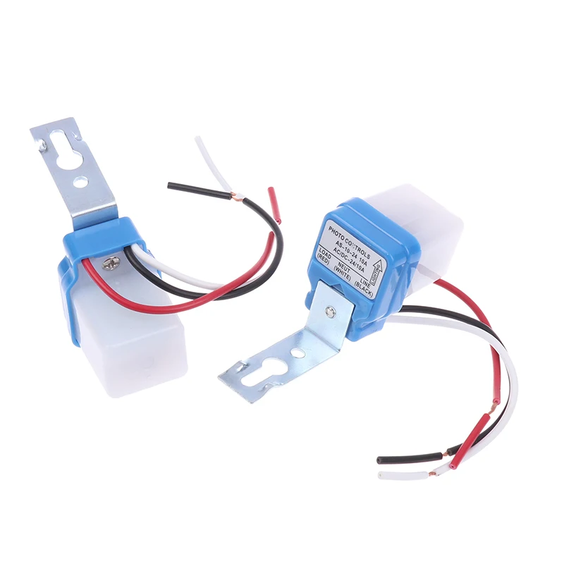 Automatic On Off Photocell Street Lamp Light Switch Controller DC AC 24V 50-60Hz 10A Photo Control Photoswitch Sensor Switch