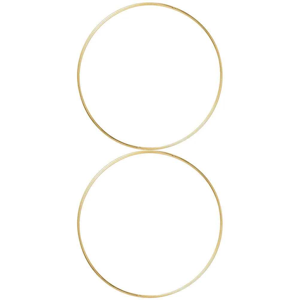 

2Pcs Metal Dreamcatcher Circles Solid Gold Craft Rings Dream Catcher Frame DIY Dreamcatcher Making Supplies Metal Wreath Frame