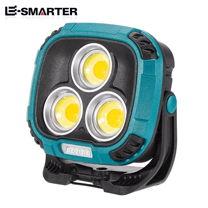 Super Bright Work Flashlight 1800LM Portable Spotlight Multi Color