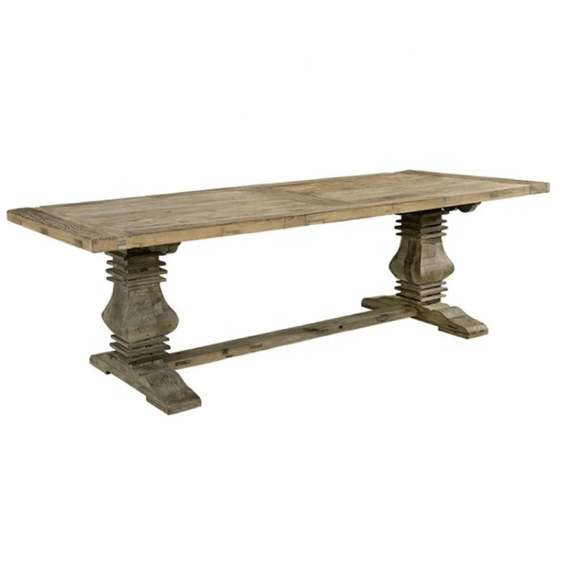 custom.KVJ-8170 rustic reclaimed wood home furniture hotel restaurant recycled wood dining table