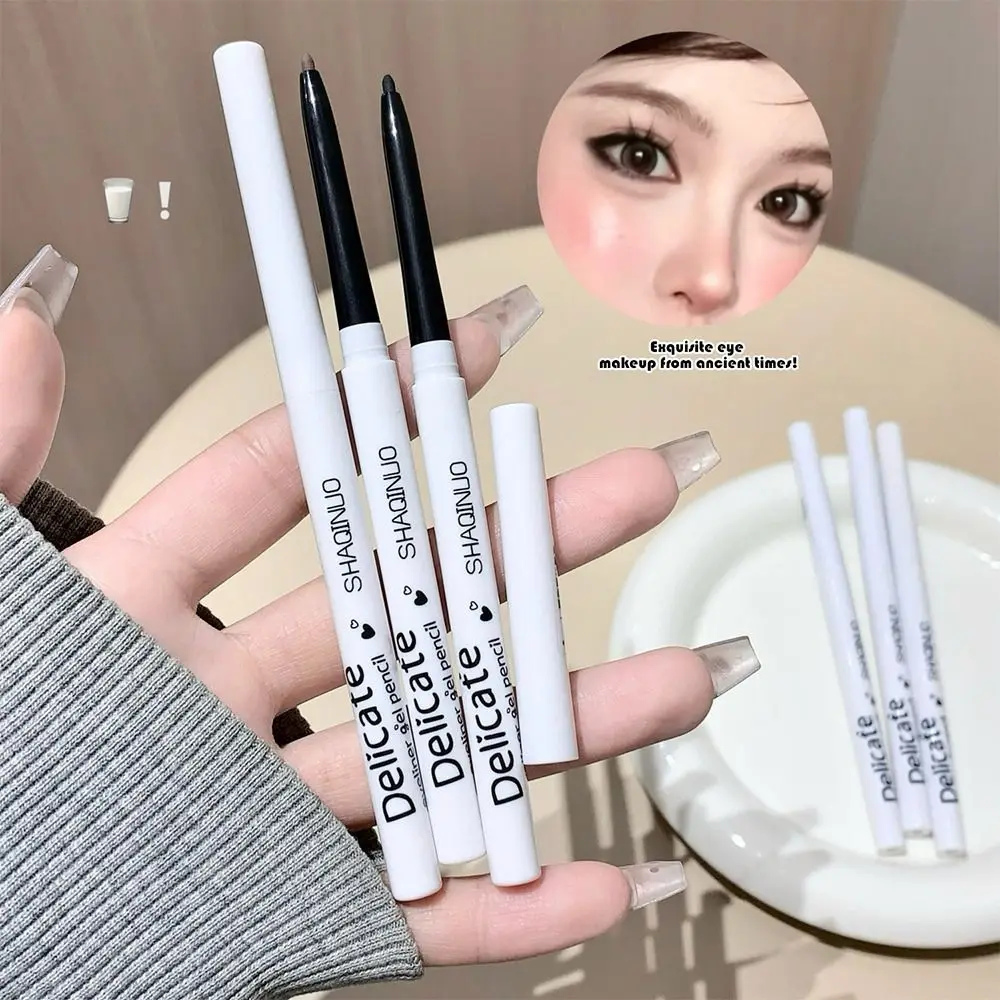 New Waterproof Eyeliner Pencil Natural Color Smooth Matte Eyeliner Pigment Pen Lasting Liquid Easy-to-color Eye Makeup
