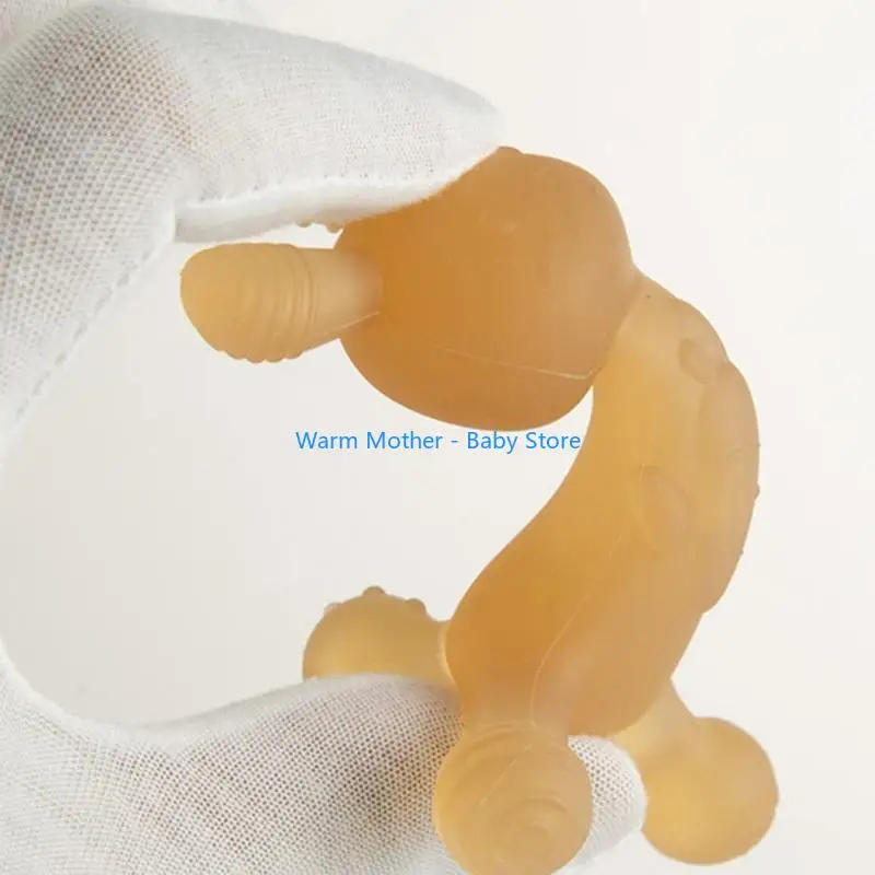 かわいいウサギの赤ちゃんの歯研ぎスティック赤ちゃんの咬傷防止手おしゃぶり 3 か月以上 57QE