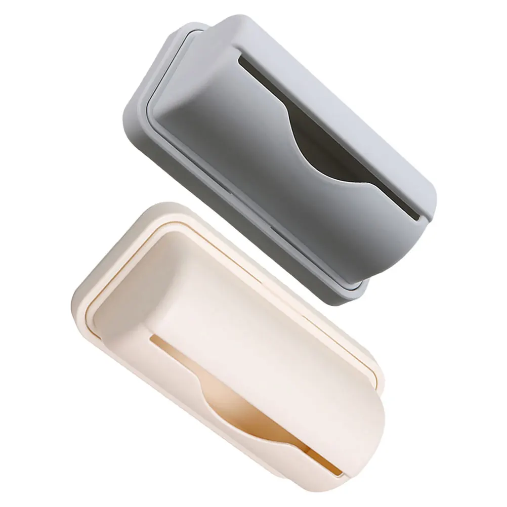 

2Pcs GarbageBagDispenser KitchenOrganizer WallMountNoDrill TrashBagHolder StorageBoxforBags RubbishBagStorage BathroomBracket
