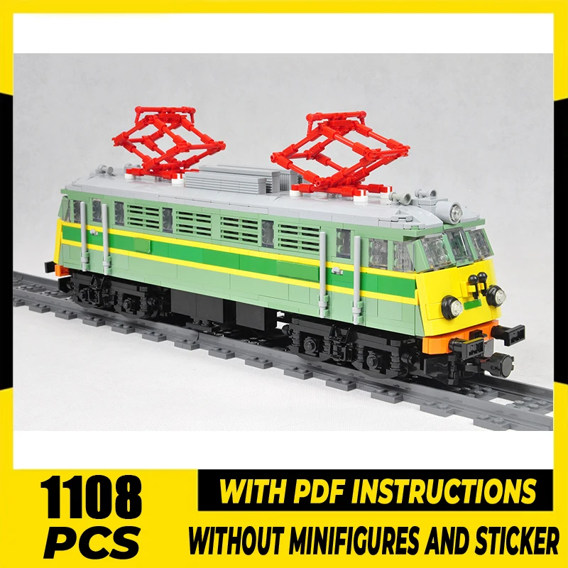 Moc Building Blocks City Service Car PKP EU07 Locomotive Model Technology Bricks DIY Assembly Popular trains in Poland Toy Gift