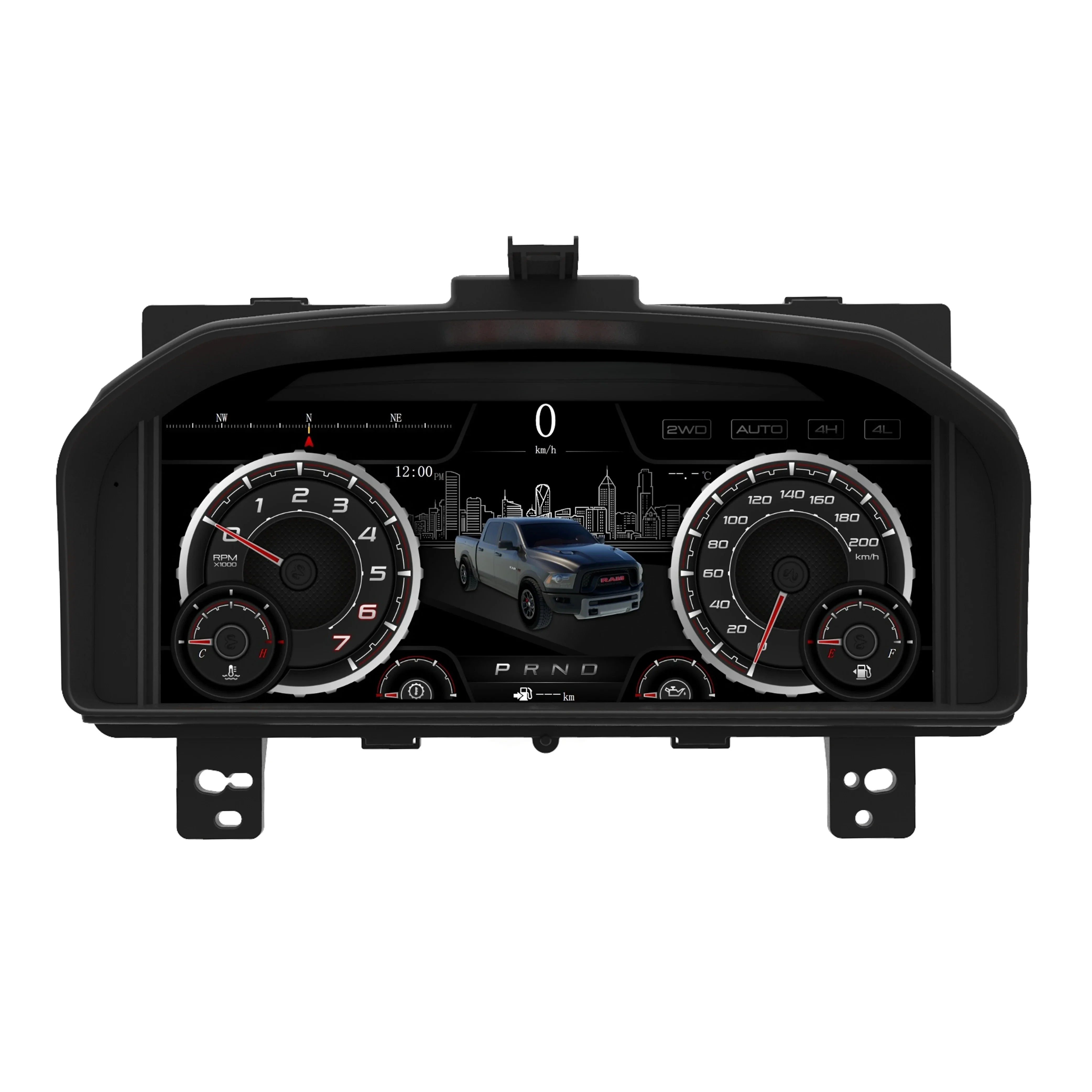 13.1インチ 車載デジタルメータークラスター Ram 1500 2500 3500 2008-2012用 インストルメントLCDパネル ダッシュボード スピードメーターディスプレイ