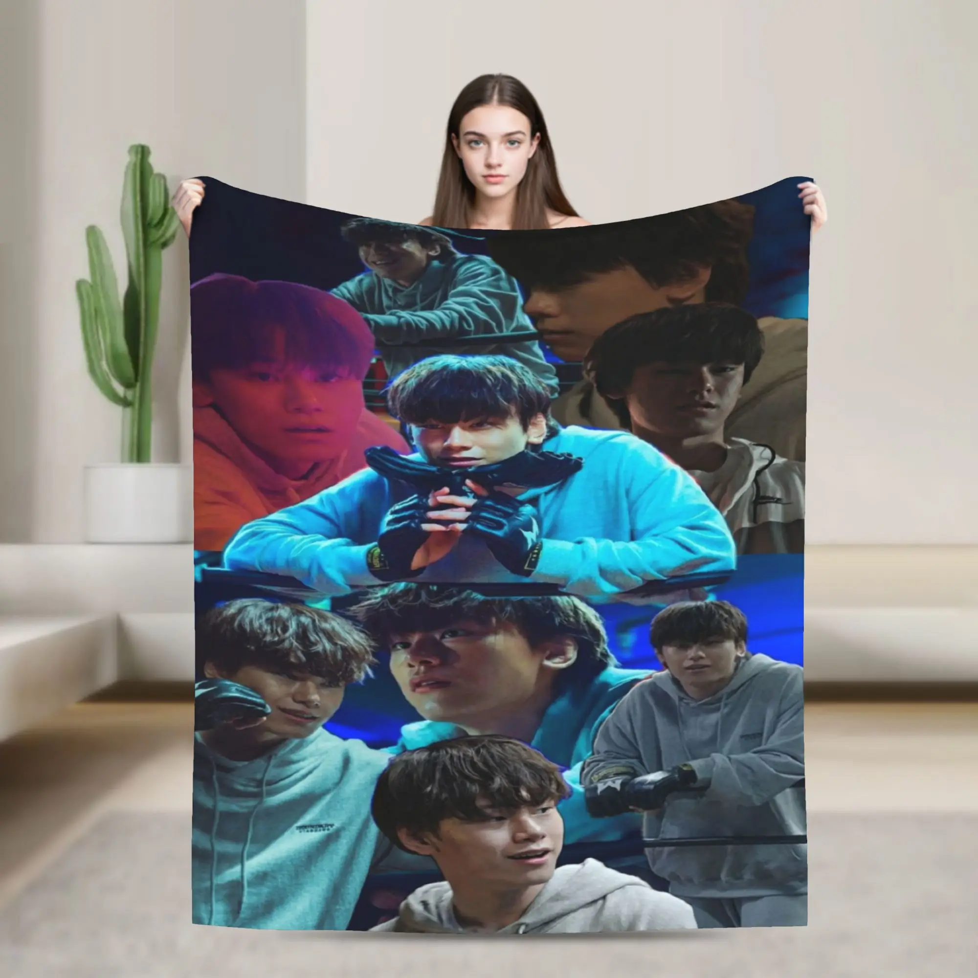 Hot Kdrama Weak Hero Class Flannel Blanket Autumn  Super Warm Throw Blanket for Students Outdoor Print Bedspread Sofa Bed Cover