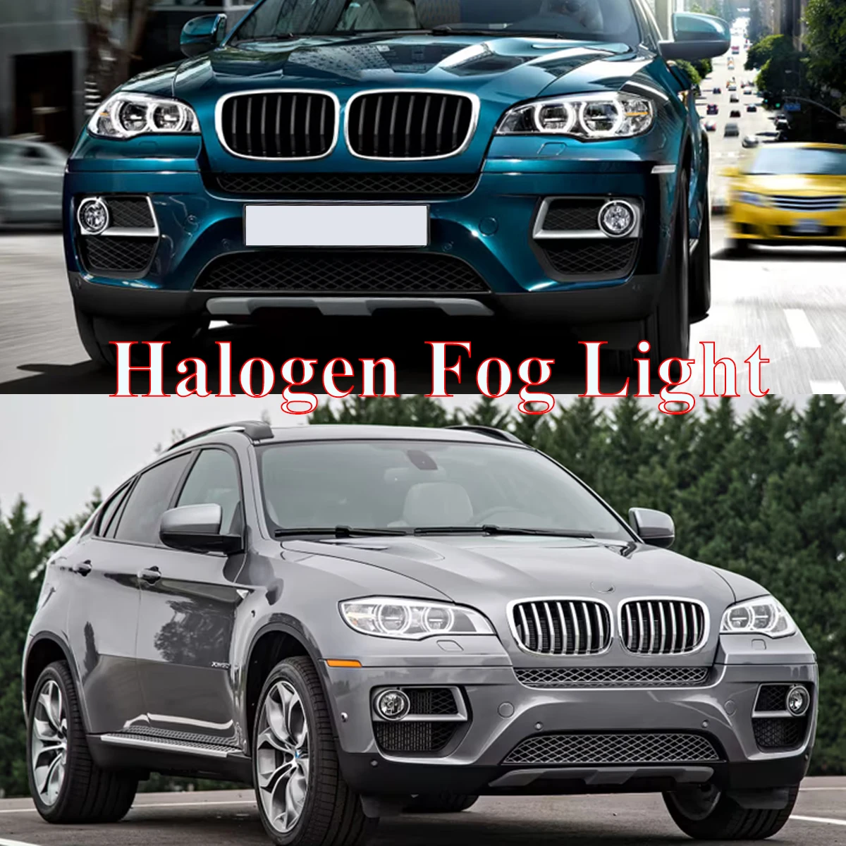 Ersatz für BMW X6 E71 E72 LCI 2013 2014 2015 XDrive35i Sport Paar Vordere Stoßstange Halogen-Nebelscheinwerfer Nebelleuchten-Set