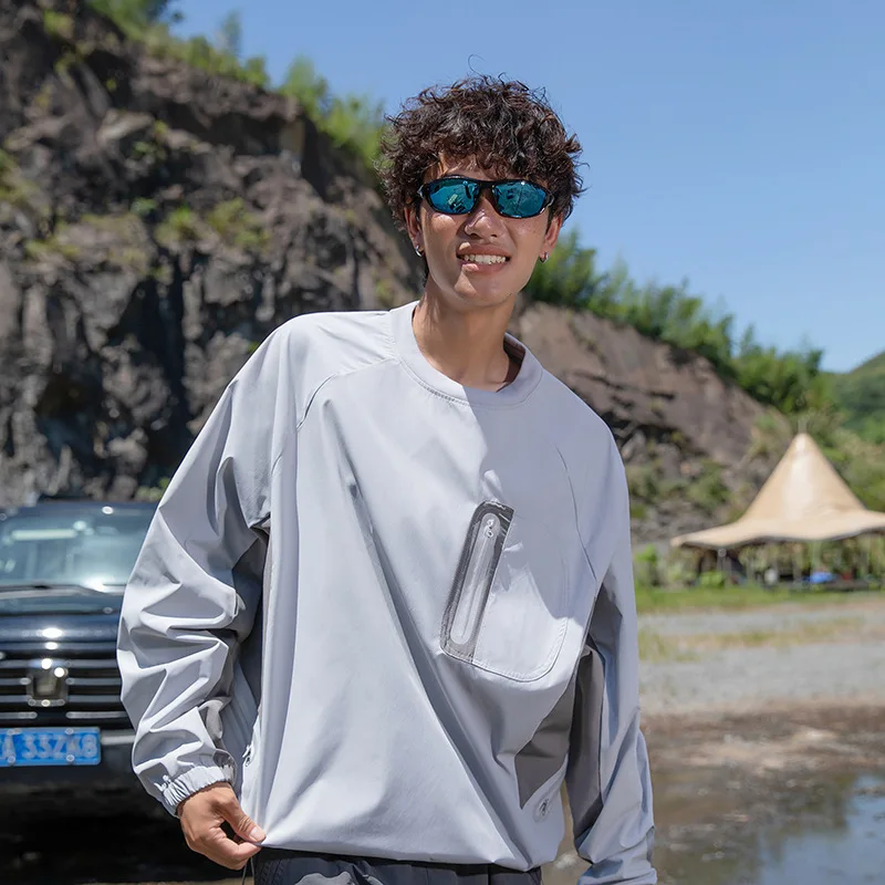 

Мужская уличная толстовка-куртка свободного кроя на молнии, водонепроницаемая, весенне-осенняя, повседневная, для пар, верхняя одежда из полиэфирного волокна, с длинными рукавами