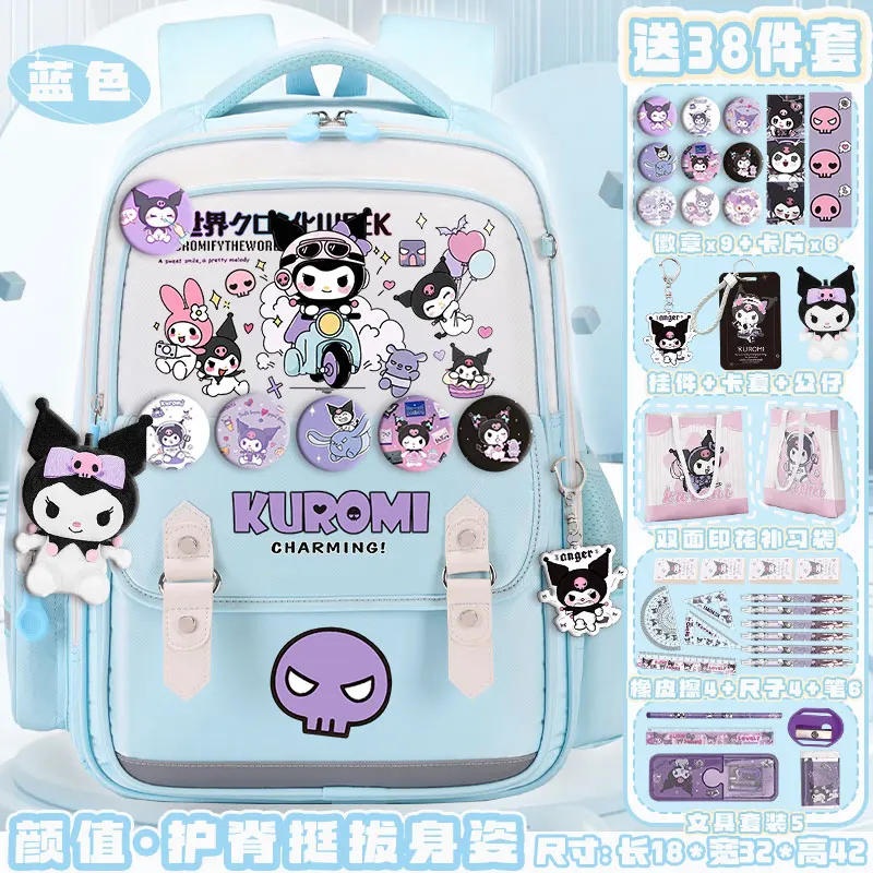 Sanrio-mochila escolar Clow M para estudiantes, bonita mochila informal y ligera con hombrera, impermeable, resistente a las manchas