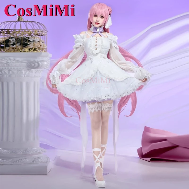 CosMiMi لعبة NIKKE دوروفي تأثيري حلي حلوة أنيقة جميلة فستان رسمي أبيض المرأة كرنفال حفلة لعب الأدوار الملابس S-XL