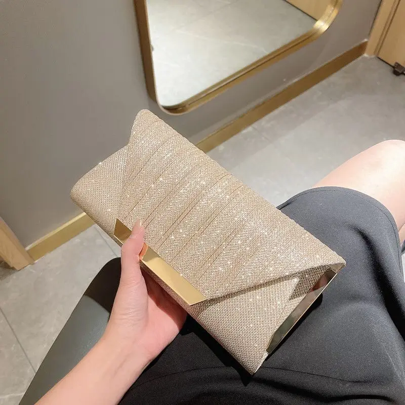 

High End Luxury Sparkling Bag, Elegant Socialite Banquet Bag Fashionable Chain Shoulder Bag Elegant Ball Dress Handbag