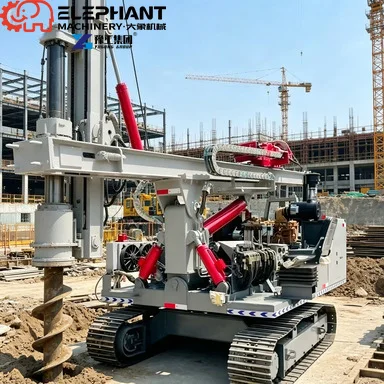 Solar Photovoltaic Ground Screw Pile Driver Hydraulic Drilling And Piling Machine