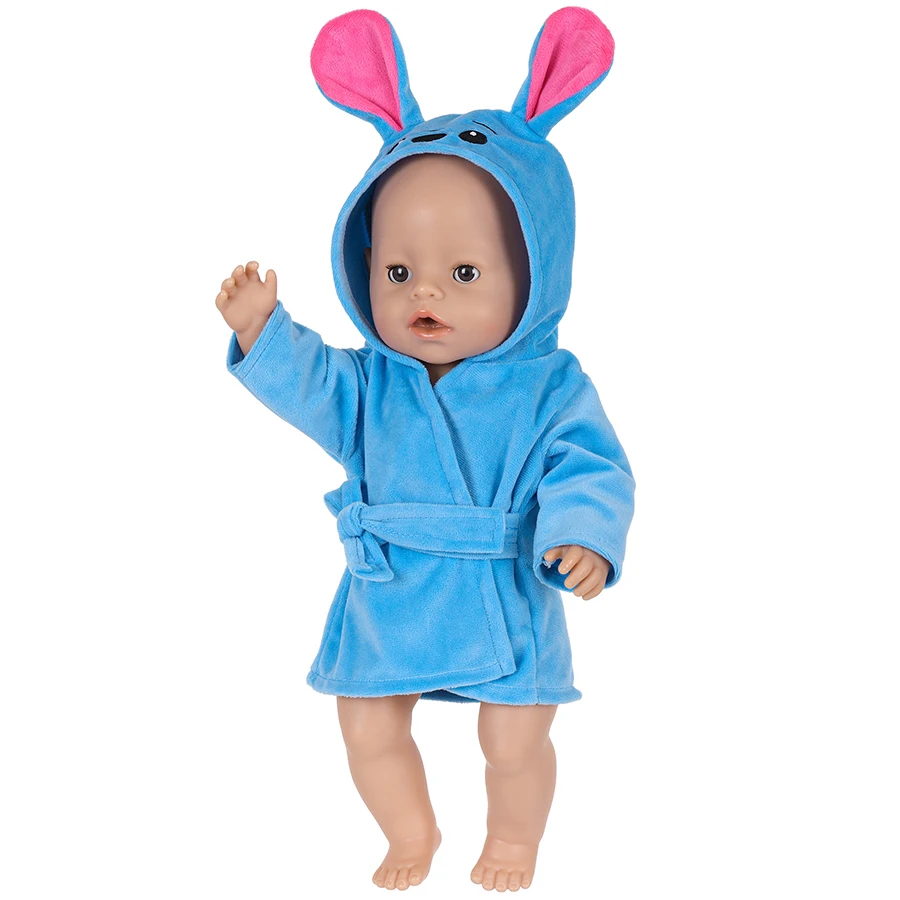 Kawaii 동물 플러시 옷 18 인치/45Cm 미국 인형 새로운 다시 태어난 아기 인형 잠옷 복장 어린이 생일 선물