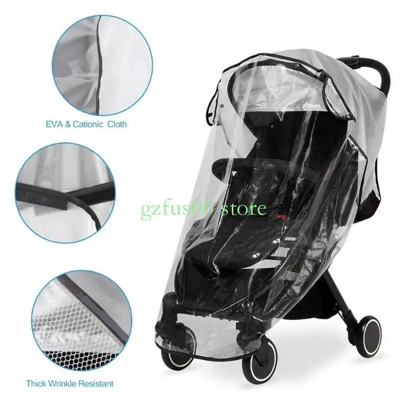 

D5QF Lightweight Pram Shade Easy Folding Cart Protector Case for Travel Shopping