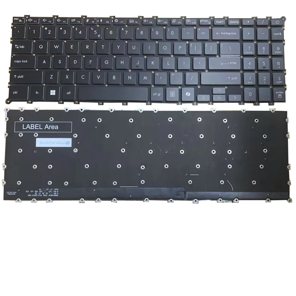 Black Laptop Backlit Keyboard For MSI VenturePro A15 / A16 / A17 AI+ A3HW A3HWFG A3HWEG English US No Frame New