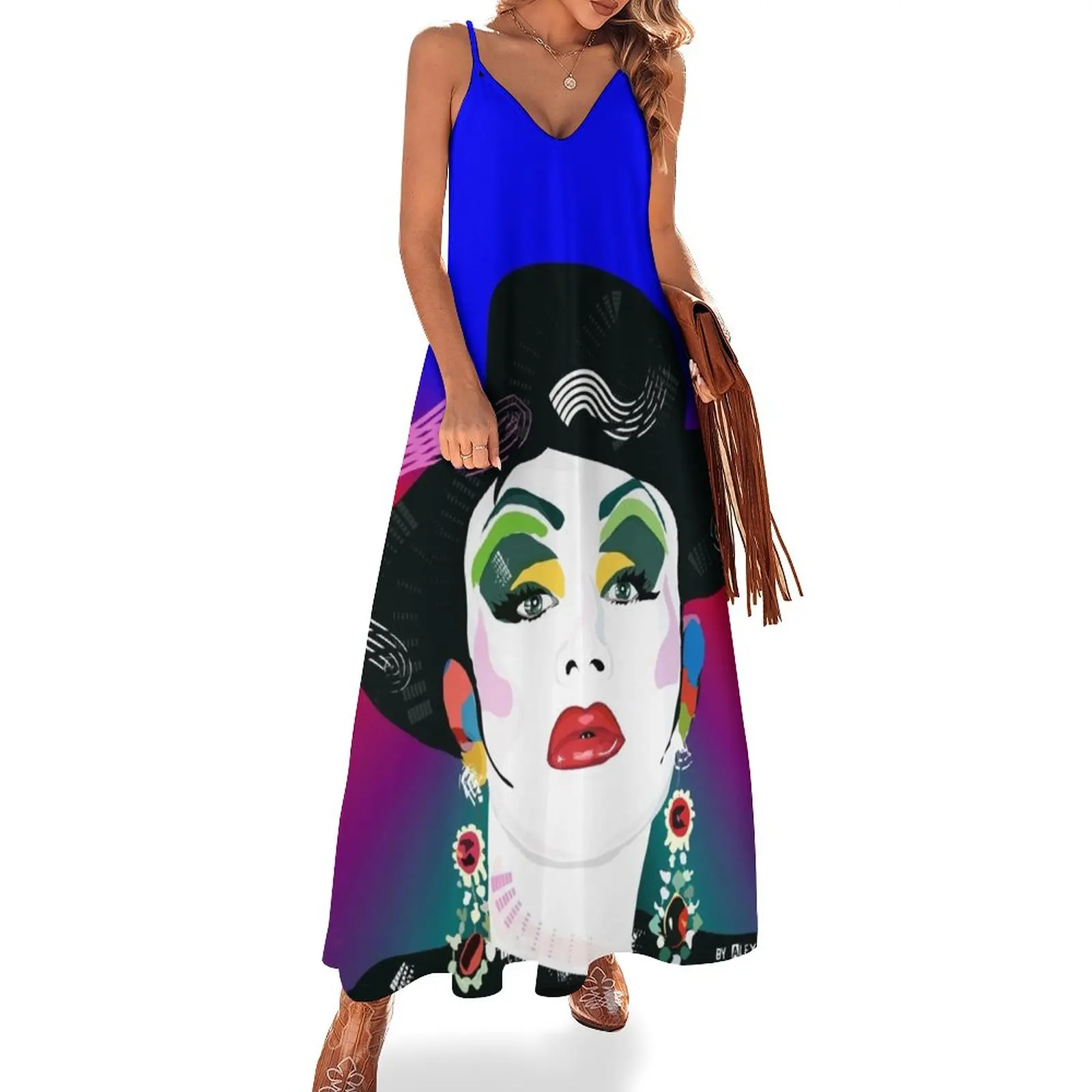 Платье женское вечернее без рукавов