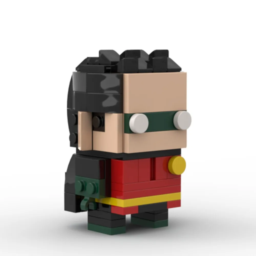 MOC Robin Brickheadz Series Superhero Building Brick Toys Creative Holiday Gifts for Family and Friends view 2