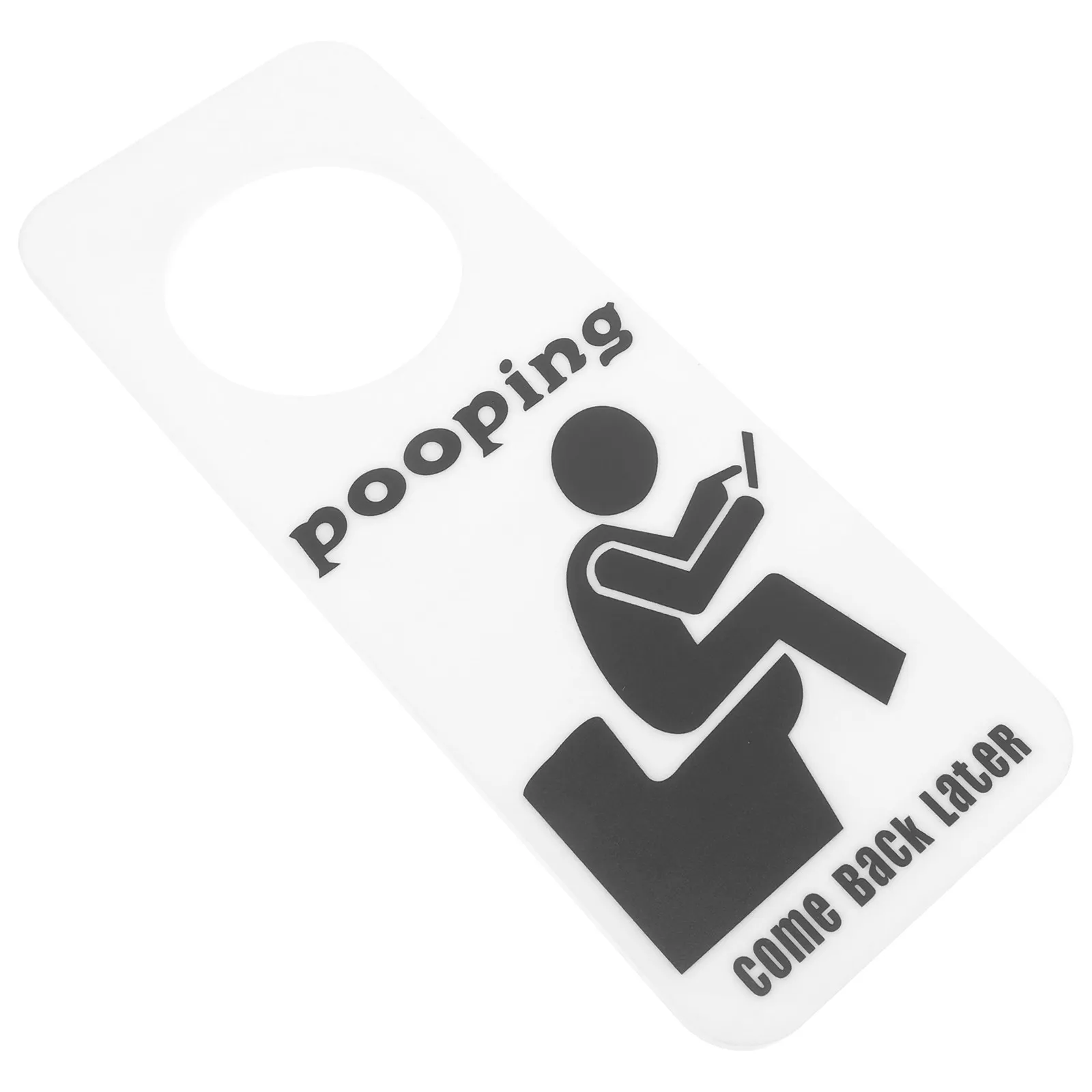 Bathroom Occupied Door Sign Funny Restroom Hanging Toilet Indicator for Home Hotel Office Public Washroom